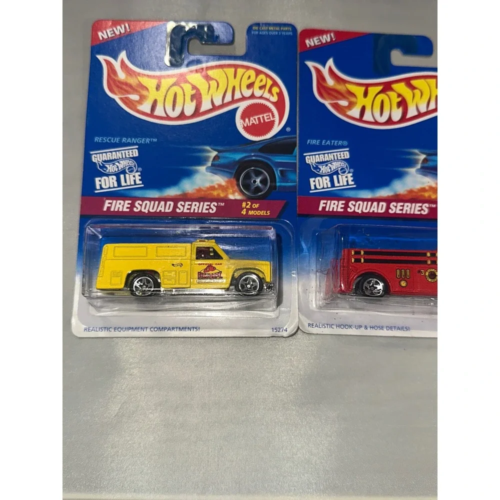 Hot Wheels Fire Squad Series Rescue Ranger Fire Eater 1996 Diecast Lot of 2 New